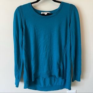 LOFT large teal sweater